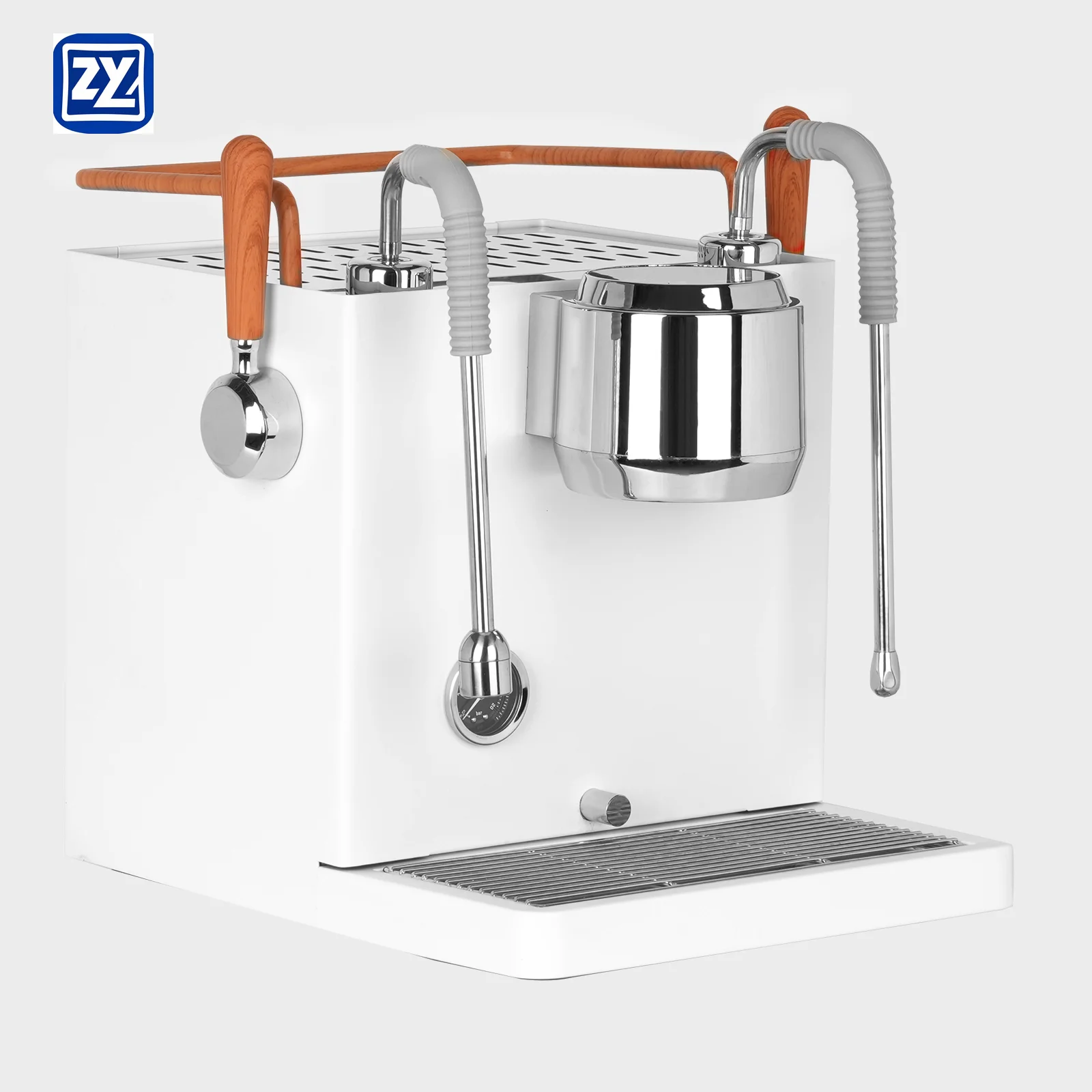 WES-7107 Three Boiler Double Pump Professional Manual Commercial Semi-automatic Coffee Machine