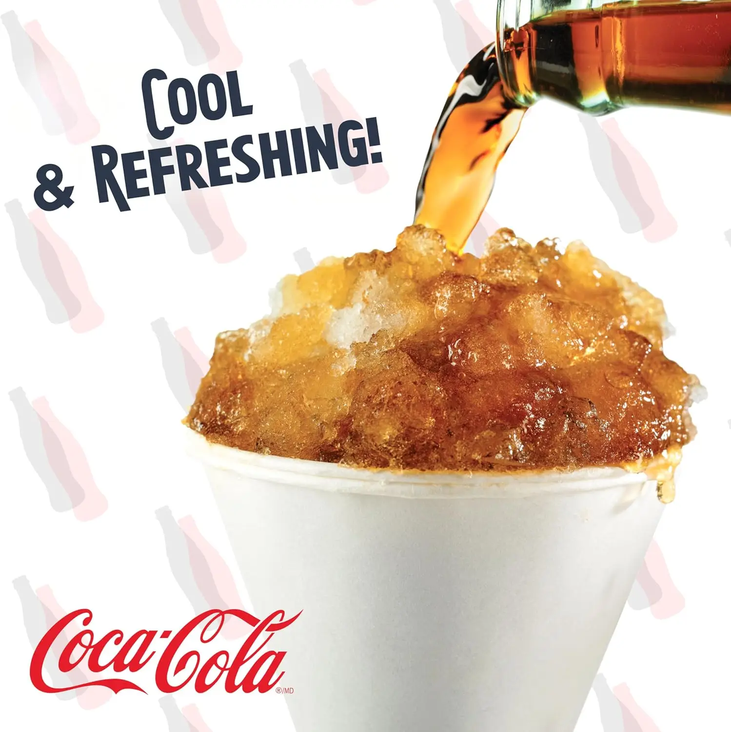 Coca-Cola Snow Cone Machine – Retro Table-Top Snow Cone Maker with Stainless Steel Blades – Slushie Machine Includes 2 view 6