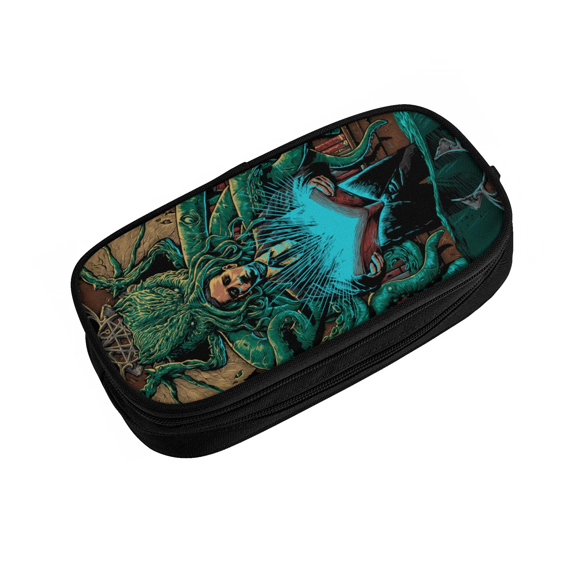 Call Of C-Cthulhus Pencil Case for Girl Boy Lovecraft Horror Fiction Film Fan Pen Box Bag School Accessories