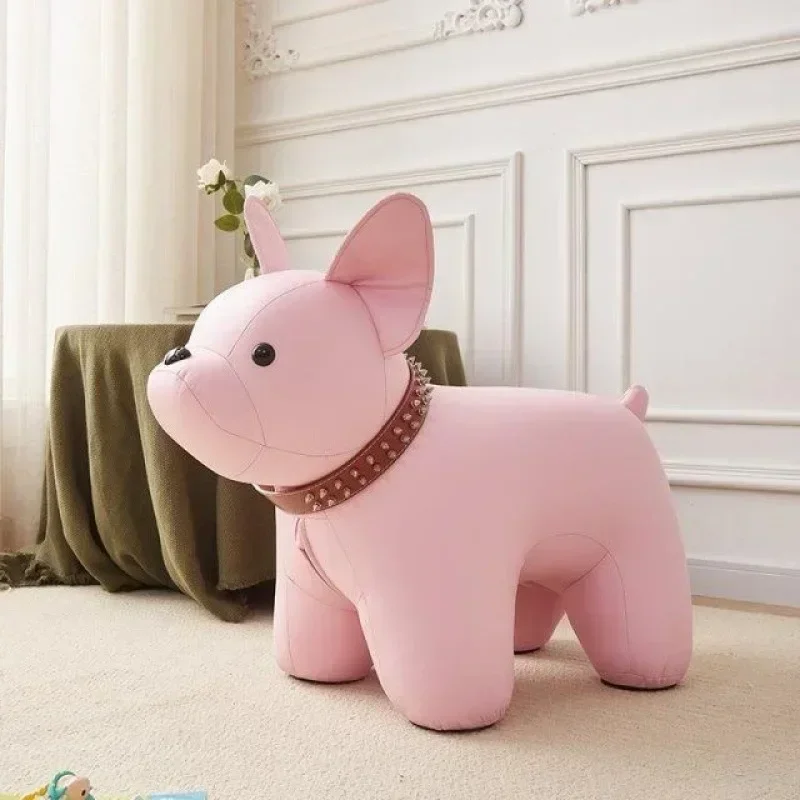 Cartoon Wood Ottoman Stool Animal Stool Changing Shoe Stool Animal Footstool for Living Rooms Bedroom Home Decor Stools