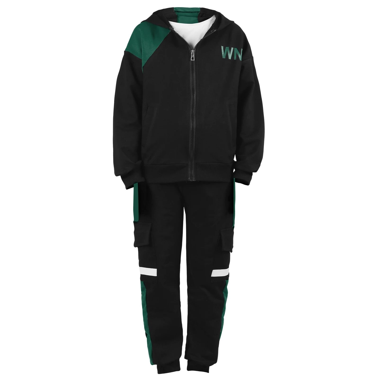 Children's Tracksuits,Boys 3pcs Jogging Suit, Fashion Cotton Sports Leisure Outfits,Sweatshirt + Sweatpants + T-Shirt for Kids