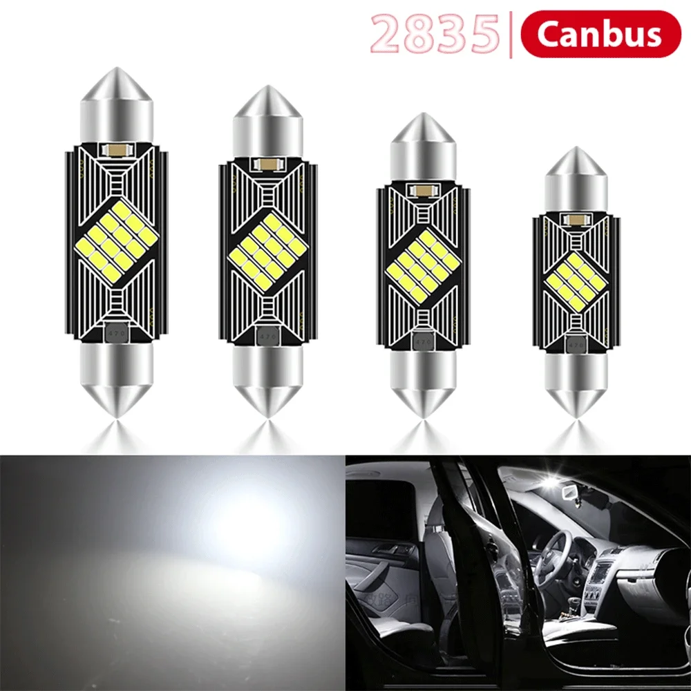 2pcs Canbus C5W 36mm 39mm 41mm C5W LED Car Interior Lights Reading Light Interior Lighting RV Map Light License Plate Light 12V