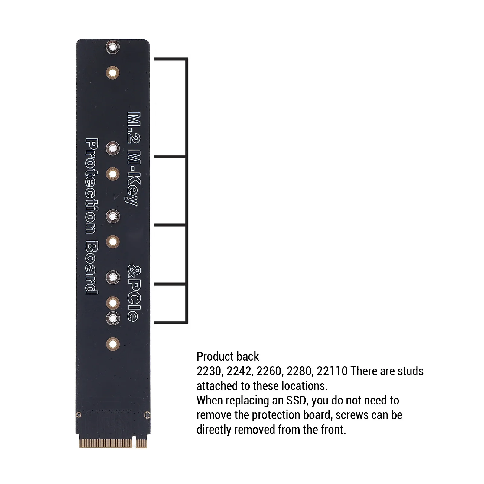 M.2 SSD  Test Card PH441 M.2 NVME Extension Adapter Card Support PCIE SSD Hard Drive M.2 Mkey  Testing Board