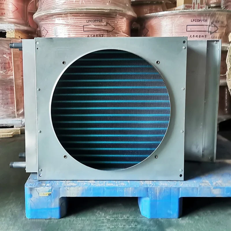 Industrial Chiller Surface Cooler Copper Tube Aluminum Fin Condenser Refrigerator Refrigeration