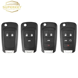 Funda de llave de coche remota SUPERKEY para Chevrolet Cruze Epica Lova Camaro Flip plegable para OPEL VAUXHALL Insignia Astra Zafira