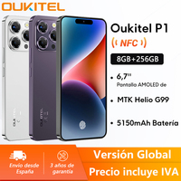 OUKITEL P1 global Version AMOLED Screen 6,7 8 GB RAM 256 GB ROM MTK Helio G99 Octa Core 50 M rear camera