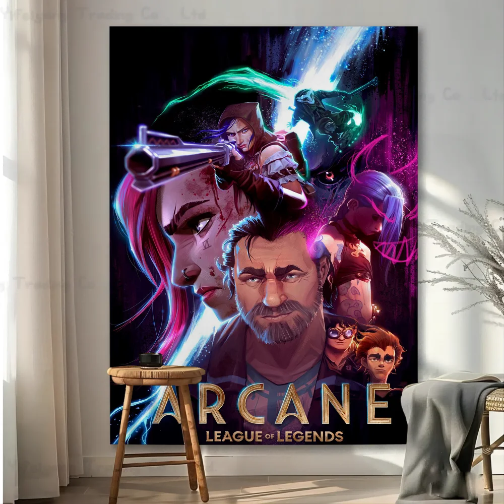 

Arcane League Of Legends Printed Large Wall Tapestry Indian Buddha Wall Decoration Witchcraft Bohemian Hippie Decor Blanket