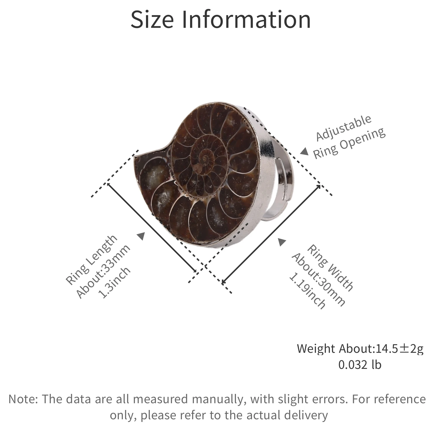للجنسين قابل للتعديل حلقة مفتوحة الأوروبية الأمريكية مبالغ فيها الطبيعية العموني محارة الدائري شعبية المتخصصة الأزياء التبعي #3