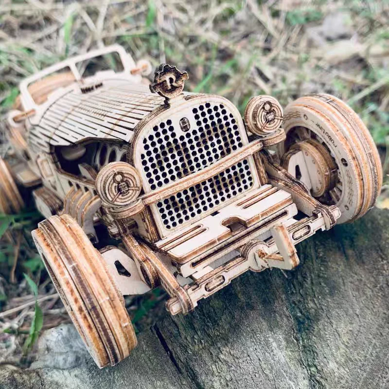 3D-Autopuzzle aus Holz, DIY mechanische Modellbausätze für Erwachsene, Maßstabsmodell, Teenager, Geburtstagsgeschenkidee, Heimbüro-Schreibtischdekoration