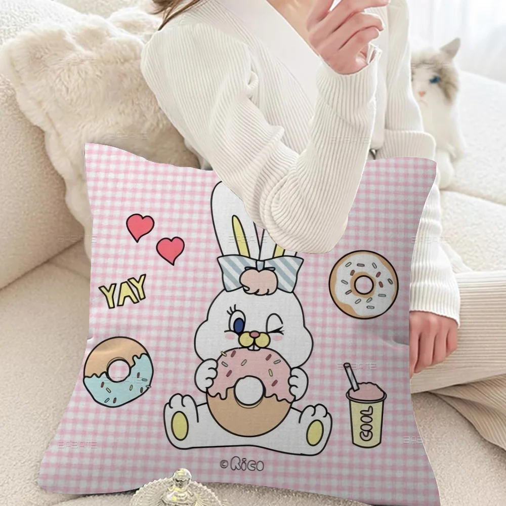 E-Esther B-Bunny Cushion Cover Decorative Pillow Sofa Home Decor case pillow cases