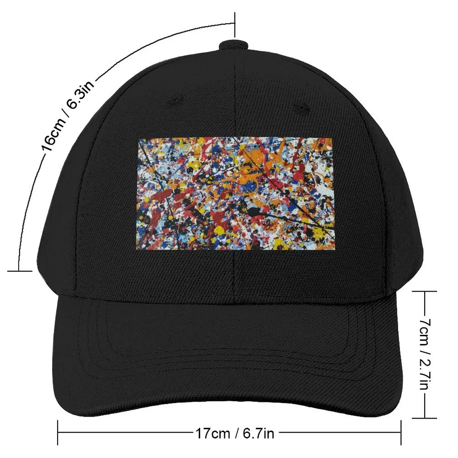 Jackson Pollock Signed - Certificate (Abstarct Wall Art, Abstract Art) Baseball Cap Military Cap Man Men's Women's