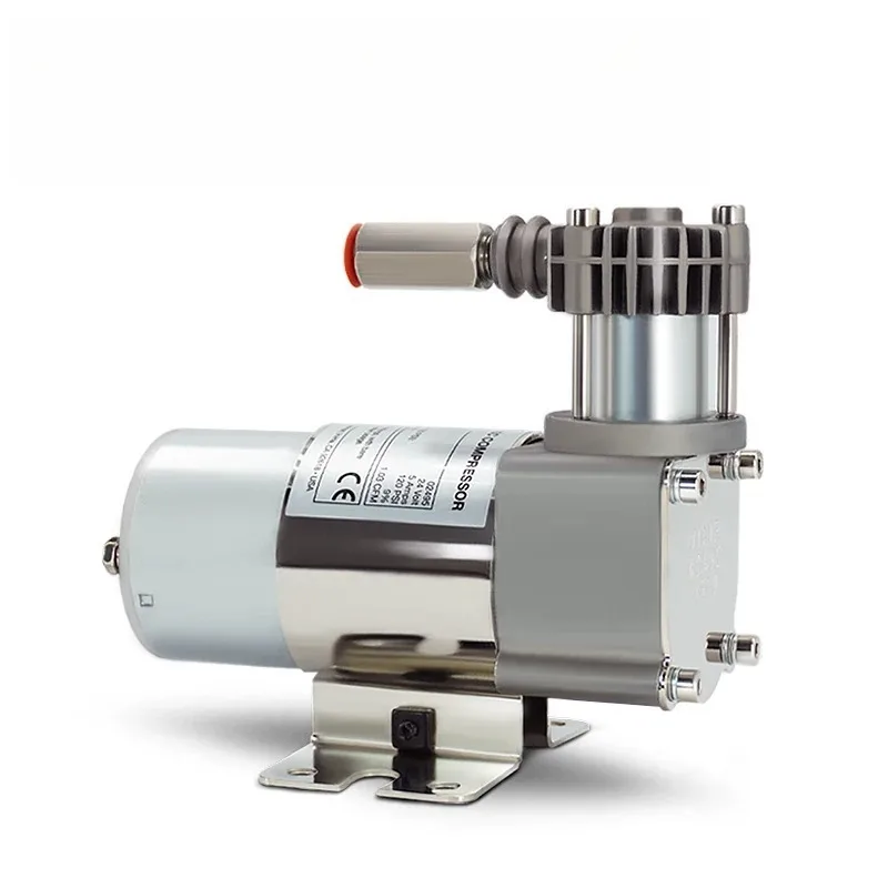 12V 24V Micro Oil Free Air Compressor Air Suspension Seat Sprinkler Sanitation Vehicle Valve Motorcycle Pneumatic