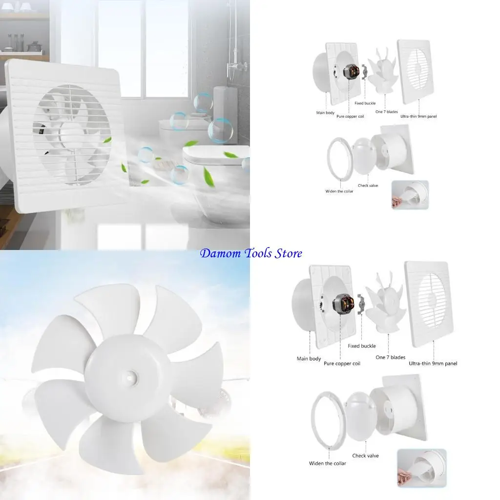 57BE Upgraded Exhaust Fan Effective Fan Small Exhaust Fan Wall-Mounted Exhaust Fan