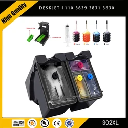 Einkshop Voor Hp 302XL 302 Navulbare Inkt Cartridge Voor Hp302 Deskjet 1110 3639 3831 3630 Envy 4650 4525 4527 Europese printer