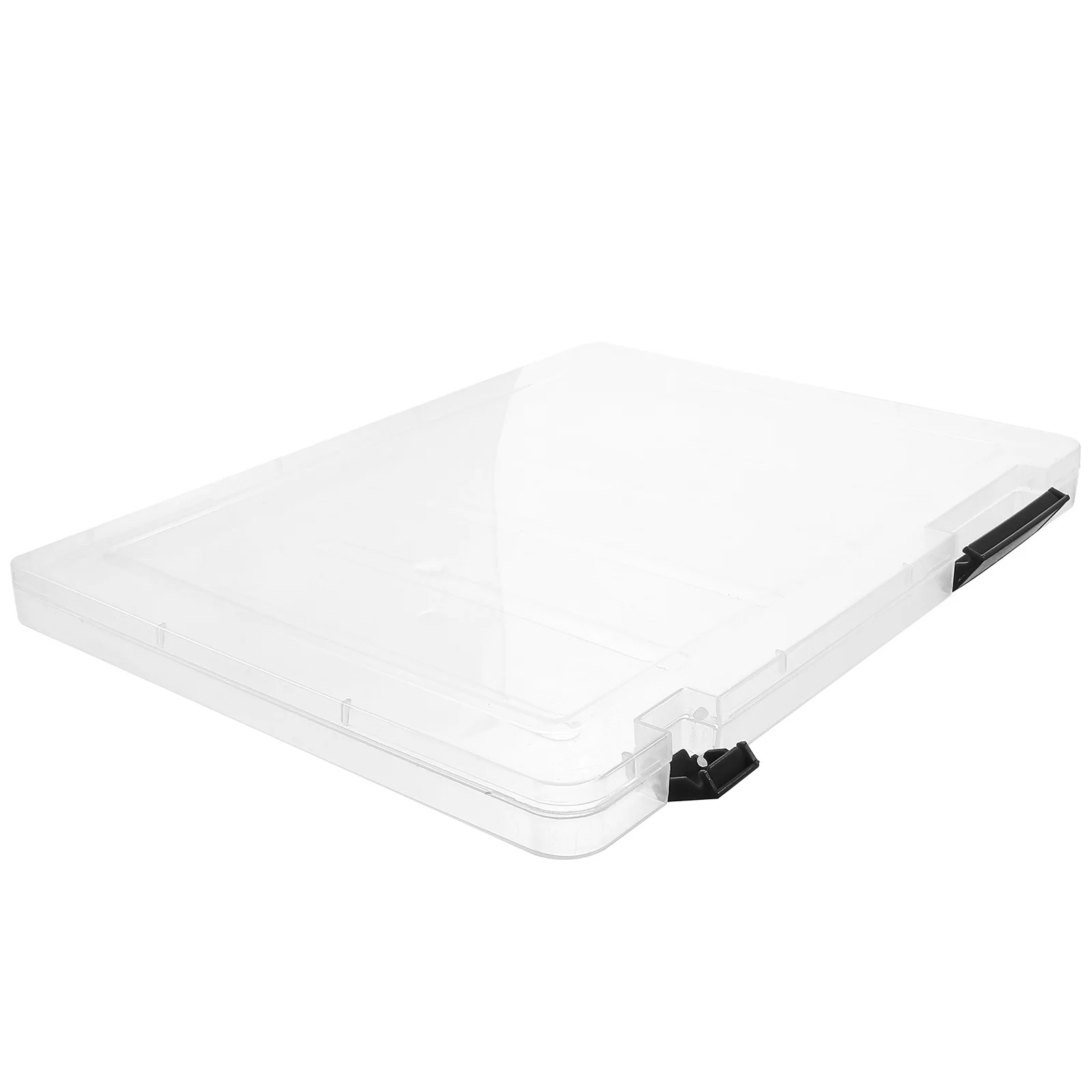 Caja de almacenamiento de oficina, caja de archivos acordeón de papel A4 para escritorio, caja organizadora de plástico transparente, carpeta de archivos expandible