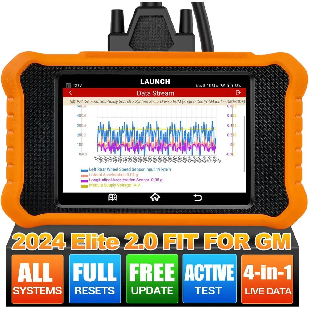 

Creader Elite V2.0 2025 подходит для двунаправленного сканирования GM, полный системный диагностический сканер всех сбросов, AUTOVIN, полное считывание 2-кодов