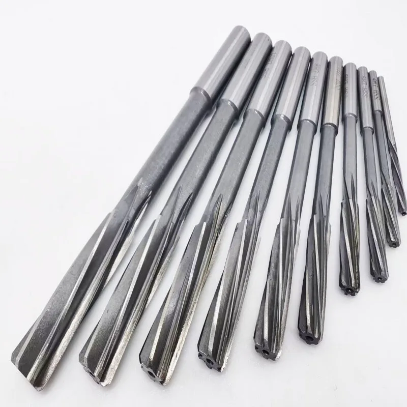 Helical Reamer Chucking Machining Tool HSS H7 Straight Shank Spiral Flute Machine Reamer 3mm-20mm for Metal Steel Aluminum