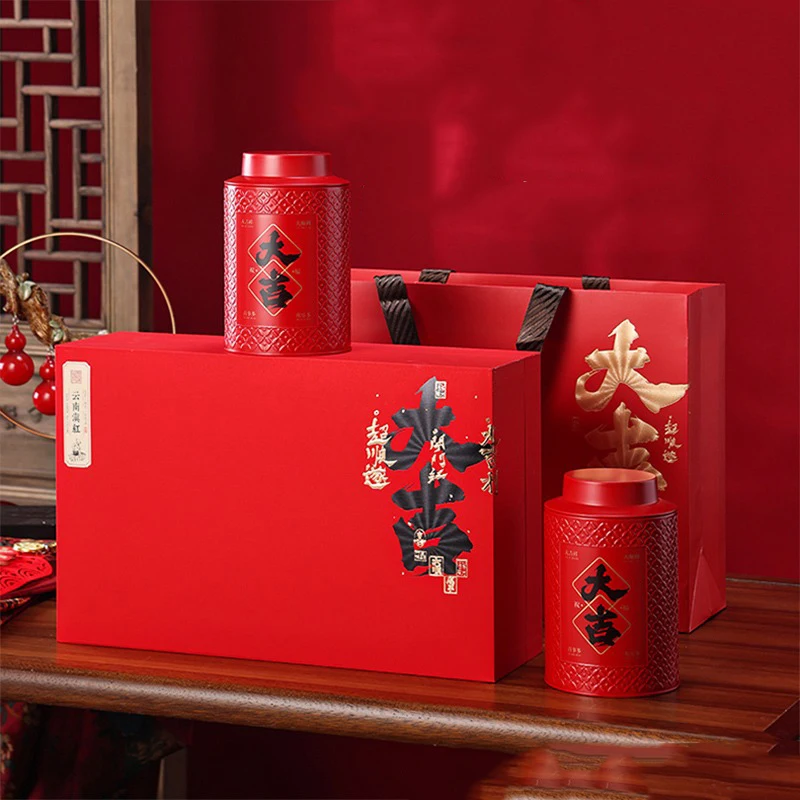 Christmas Gift Gift Box Yunnan Fengqing Dianhong Ancient Tree Black Tea Strong Aroma Honey Tea Packing Bag