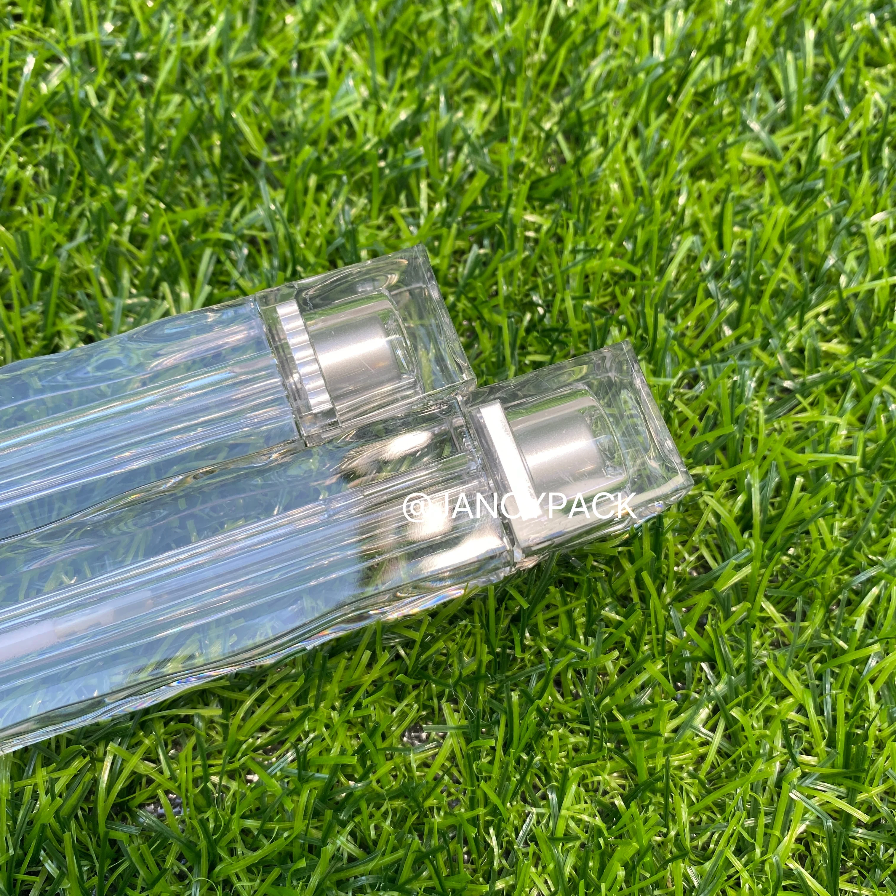 3.5ML Clear Square ลิปกลอสหลอดลิปสติกเปล่าหลอดรีฟิลเครื่องสําอางค์บรรจุคอนเทนเนอร์