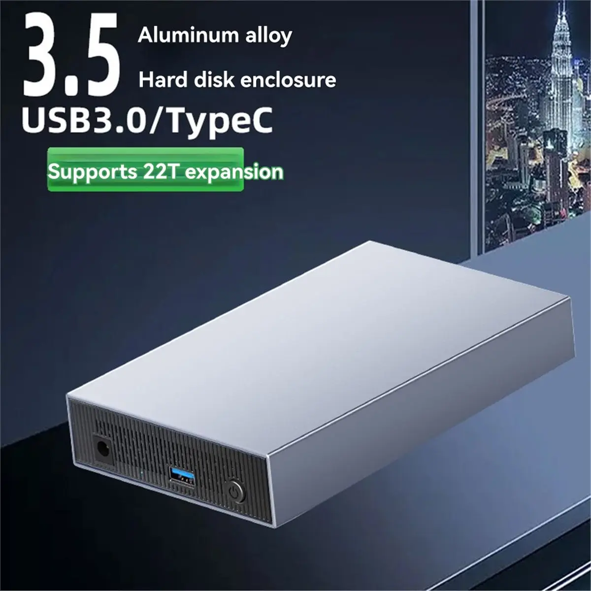 

Корпус USB 3.0 для внешнего жесткого диска SSD/HDD диапазона 2,5 дюйма и 3,5 дюйма, поддерживает до 22 ТБ, 450 Мбит/с для ПК, вилка европейского стандарта