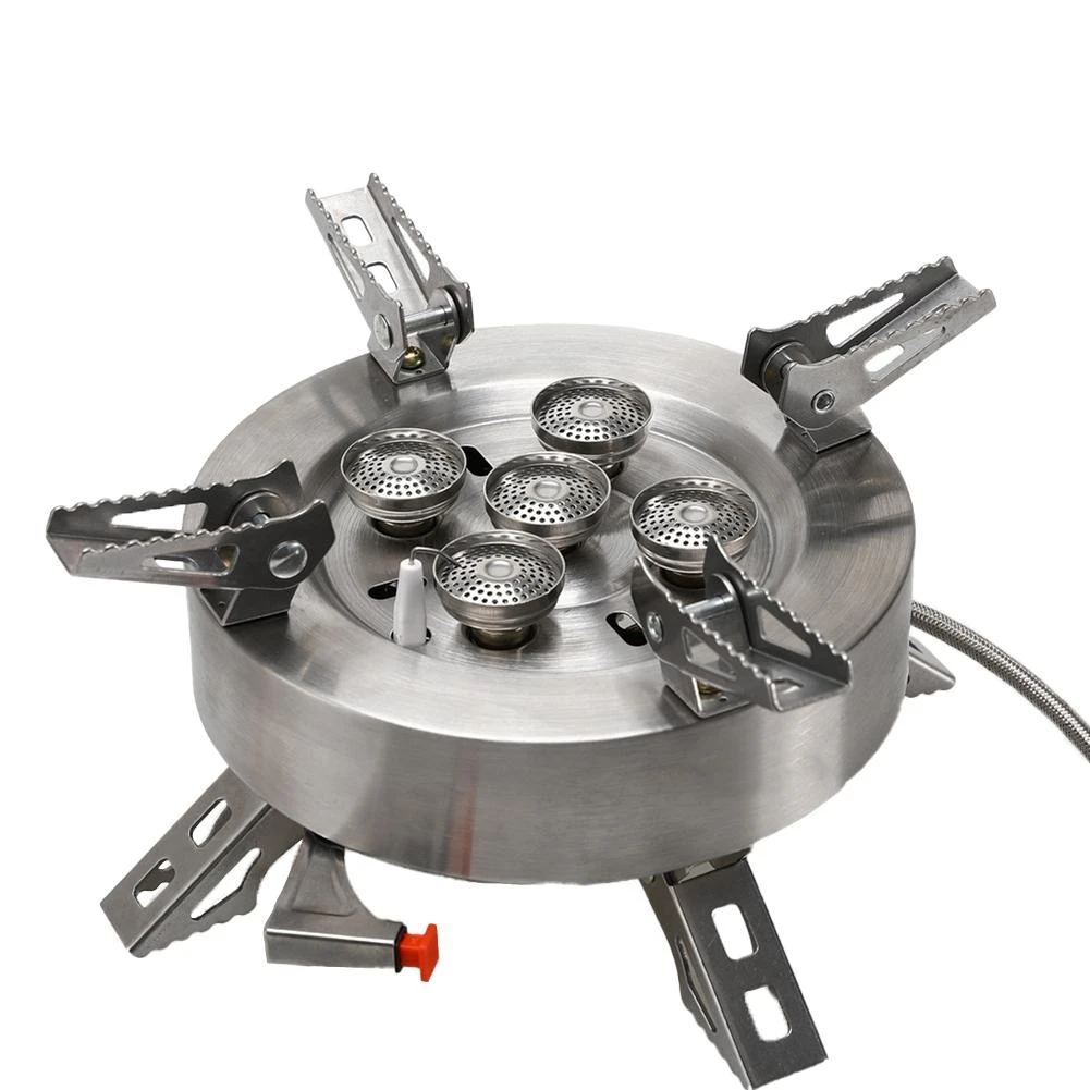 

Outdoor Tourist Burner Big Power Camping Gas Stove Cookware Portable Furnace Picnic Barbecue Gas Cooker Tourism Supplies