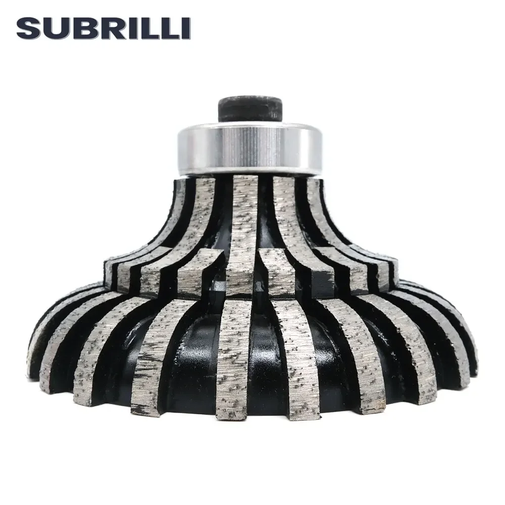 

SUBRILLI-Diamond Profile Wheel, O40 Type Segmented Router Bit, Grinding Disc for Edge Granite Marble Stone,