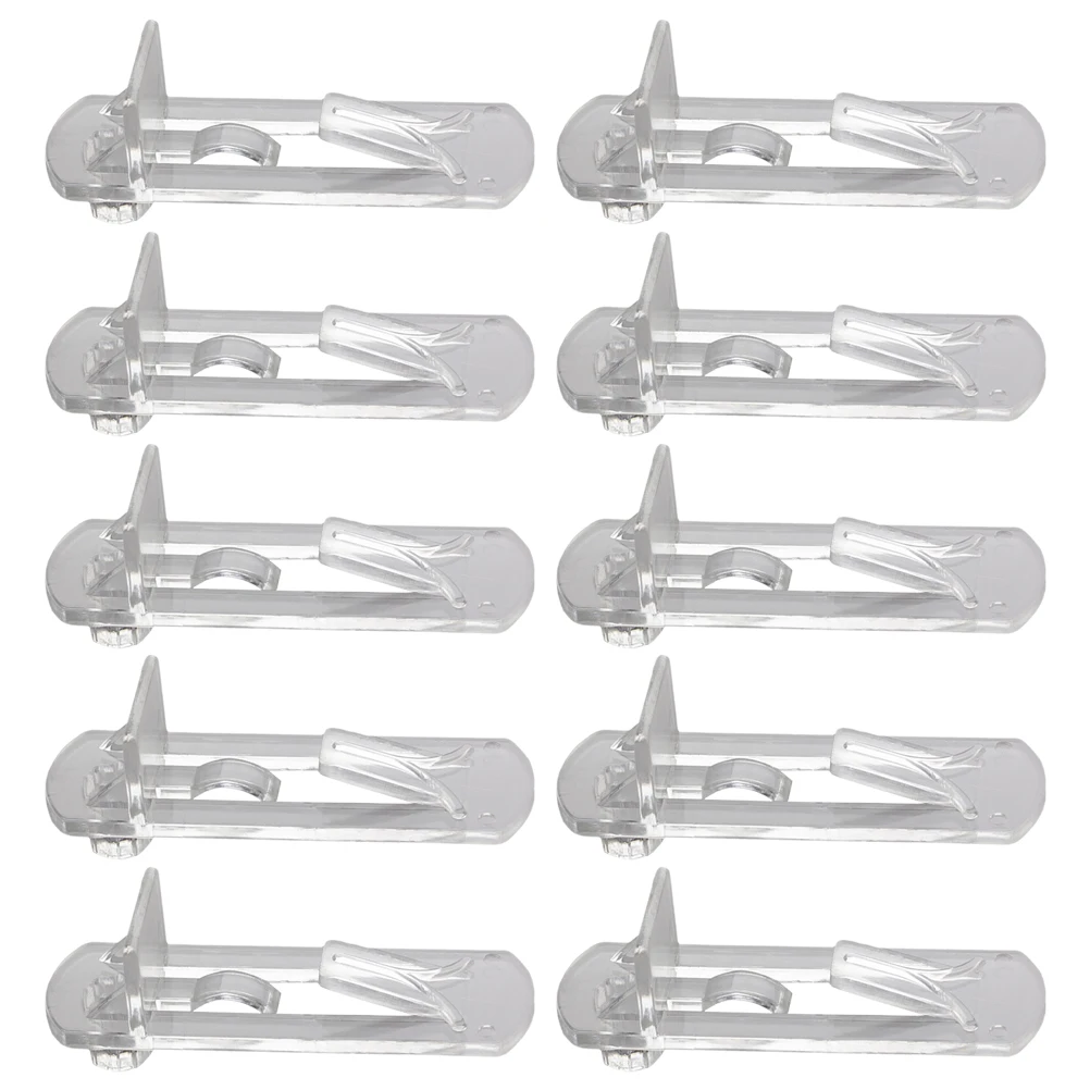 30pcs Transparent Shelf Support Pins for Cupboard Book Shelves Wall Mounting Clips Brackets Locking Pegs Home Storage Solution
