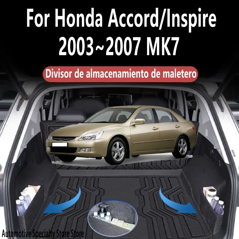 For Honda Accord 2003~2007 2006 MK7 Multifunction Trunk Storage Partition Storage Auto Interior Parts Organizer Car Accessories