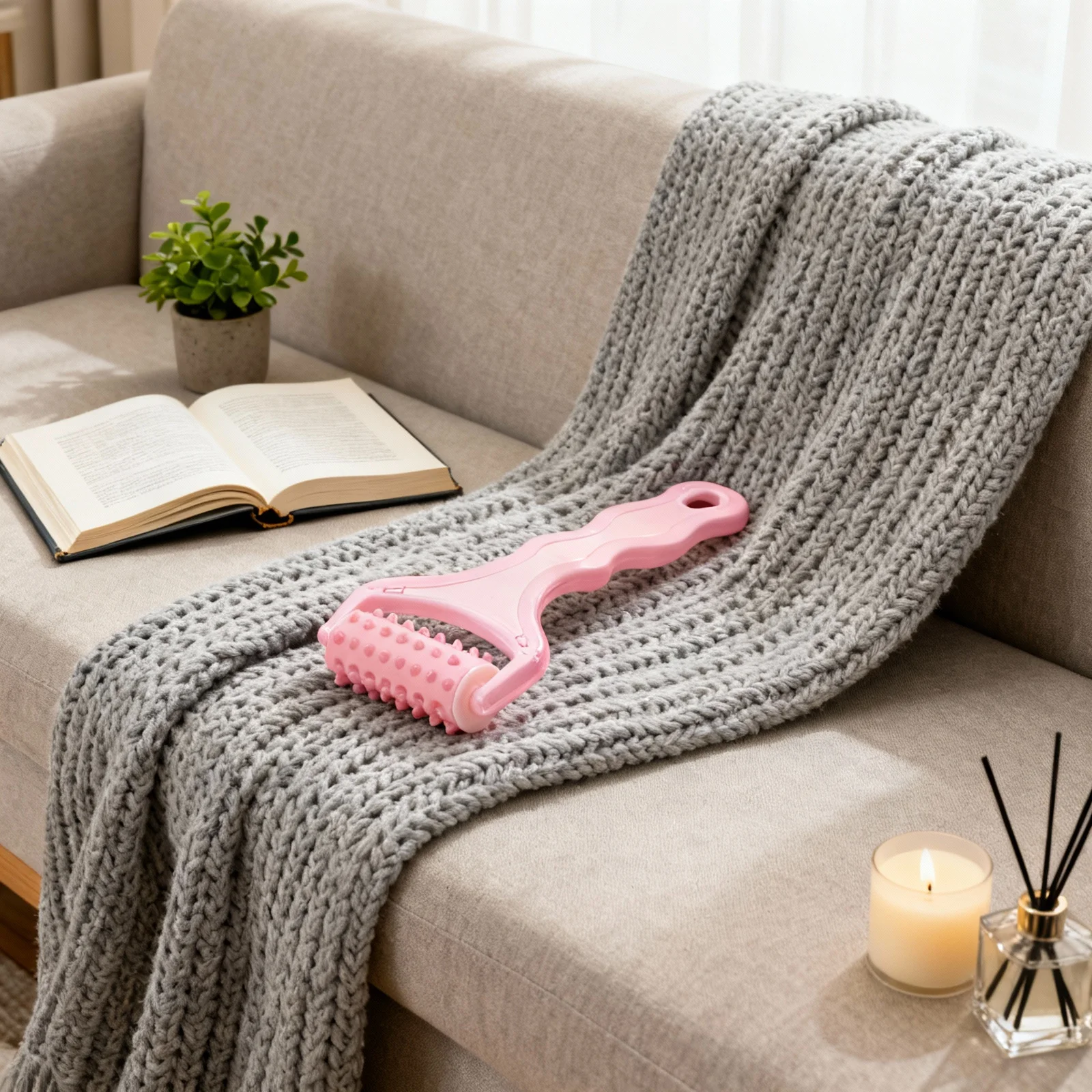 

Plastic Massager Roller Random Color Easy to Use Manual Cell Massager Muscle Relaxation Ergonomic Handheld Cell Roller Tool