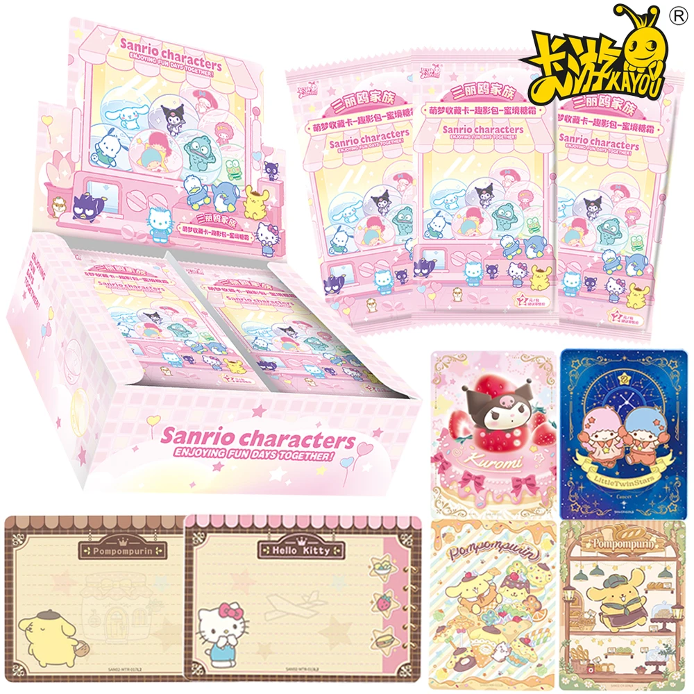 

KAYOU натуральная коллекционная карта Sanrio с блестящей исцеляющей звездой, семейная серия созвездий, редкая карта для мальчиков и девочек, подарок на день рождения Cherish