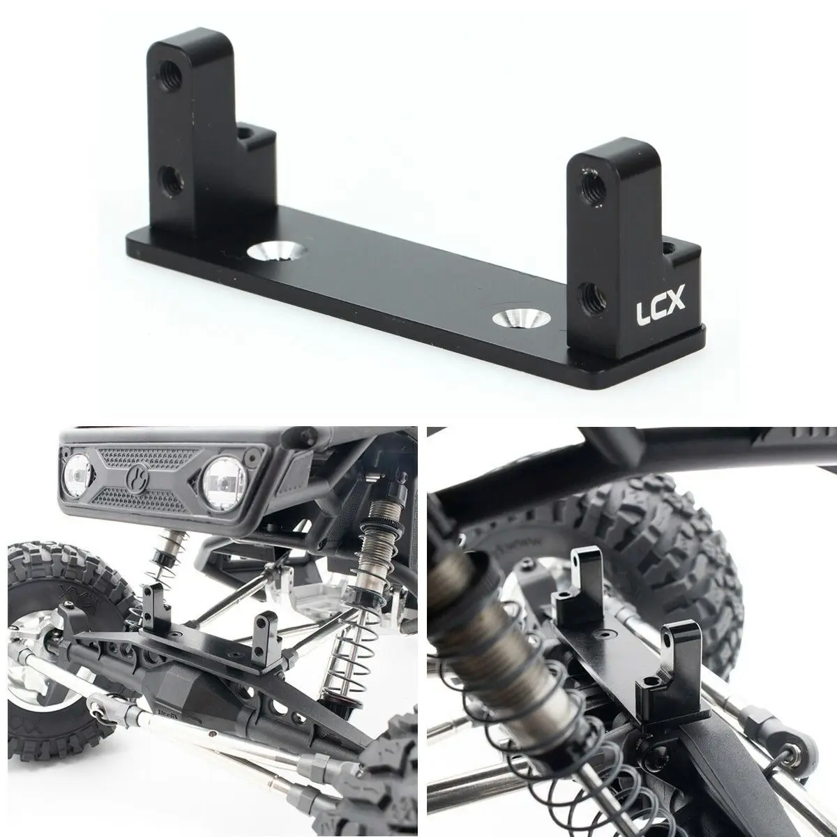 

LCX Racing 1/10 RC Crawler 1/10 RC Crawler Car Front Axle Aluminum Servo Mount Axial UTB10 Capra Upgrades Parts Accessories