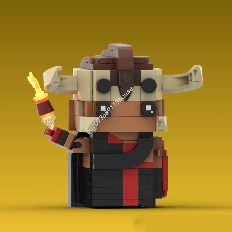 

201pcs MOC Mola Ram Temple of Doom Brickheadz Building Blocks to Develop Patience and Concentration STEM Christmas toy Gift