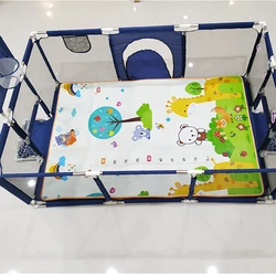 Foldable Crawling Carpet Kids Game Activity Rug Folding Blanket Educational Play Mat Waterproof Floor Playmat for Baby Playpens