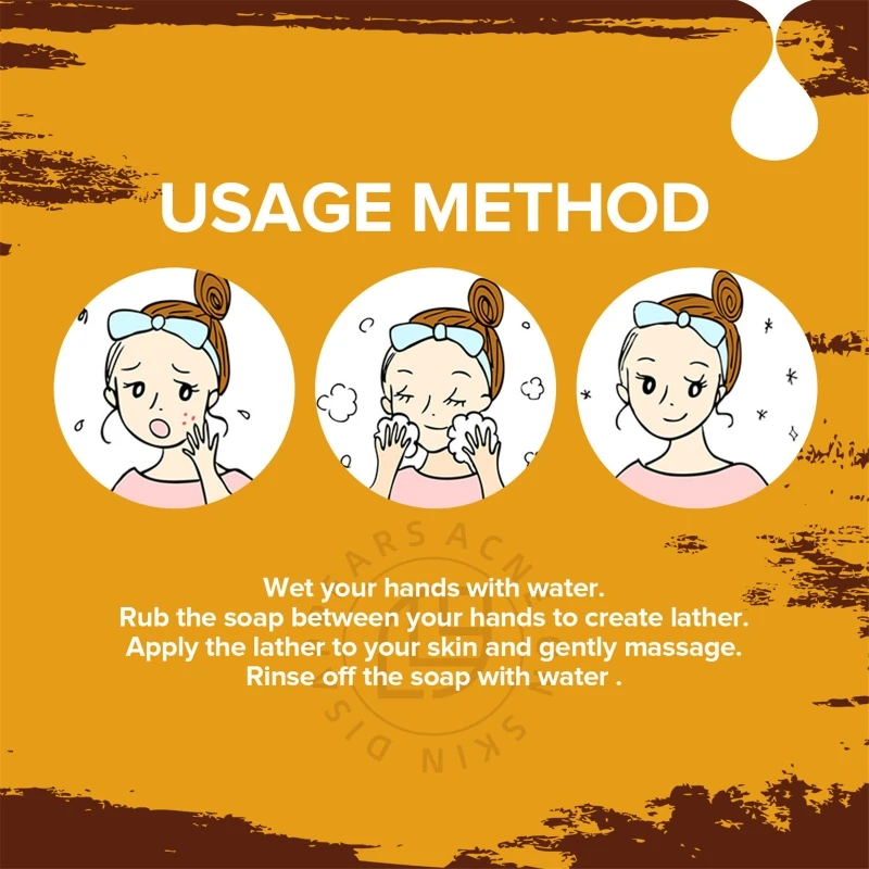 สบู่หน้าขมิ้น สบู่สิว และสบู่ล้างหน้าสบู่สำหรับผู้หญิงของขวัญผู้ชาย