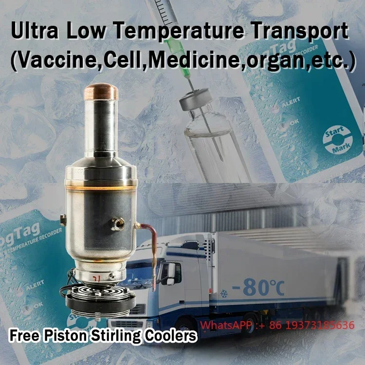 Ultra Low Temperature Stirling Cryocooler Free Piston Stirling Cooer for Ultra Low Temp