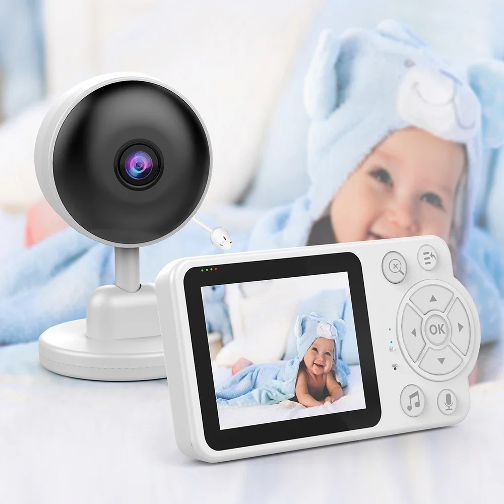 

Electronic baby monitor, security surveillance camera with 2.8 inch LCD display Video intercom for newborn babies