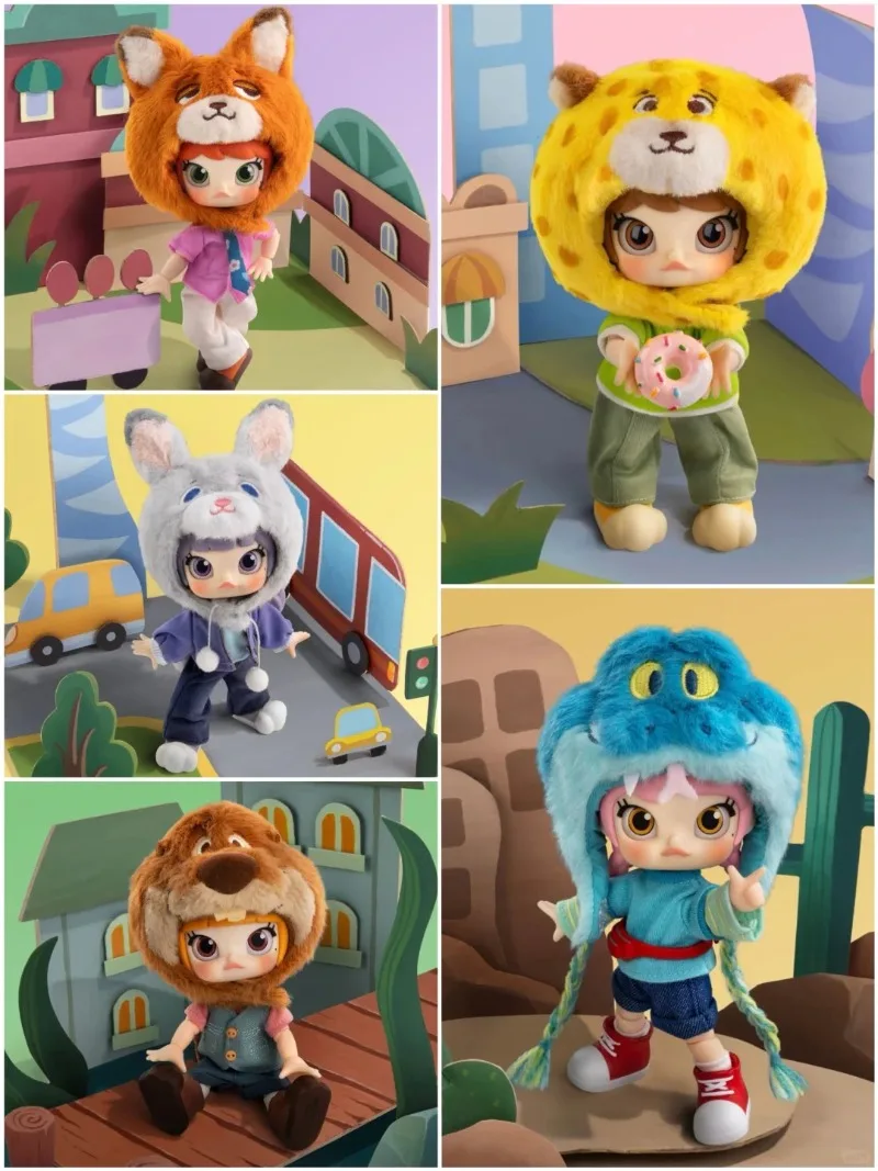 POPMART оригинальная фигурка MOLLY Zootopia 2 серии 1/12, слепая коробка, милый орнамент-сюрприз, рождественское украшение, подарок