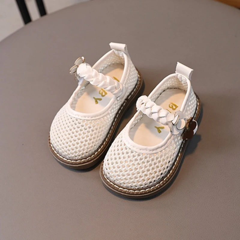2026Summer New Girl Sandals Simple Versatile Kids Breathable Mesh Shoes Comfort Anti Slip Girls' Beach Shoes Sandálias Femininas view 6