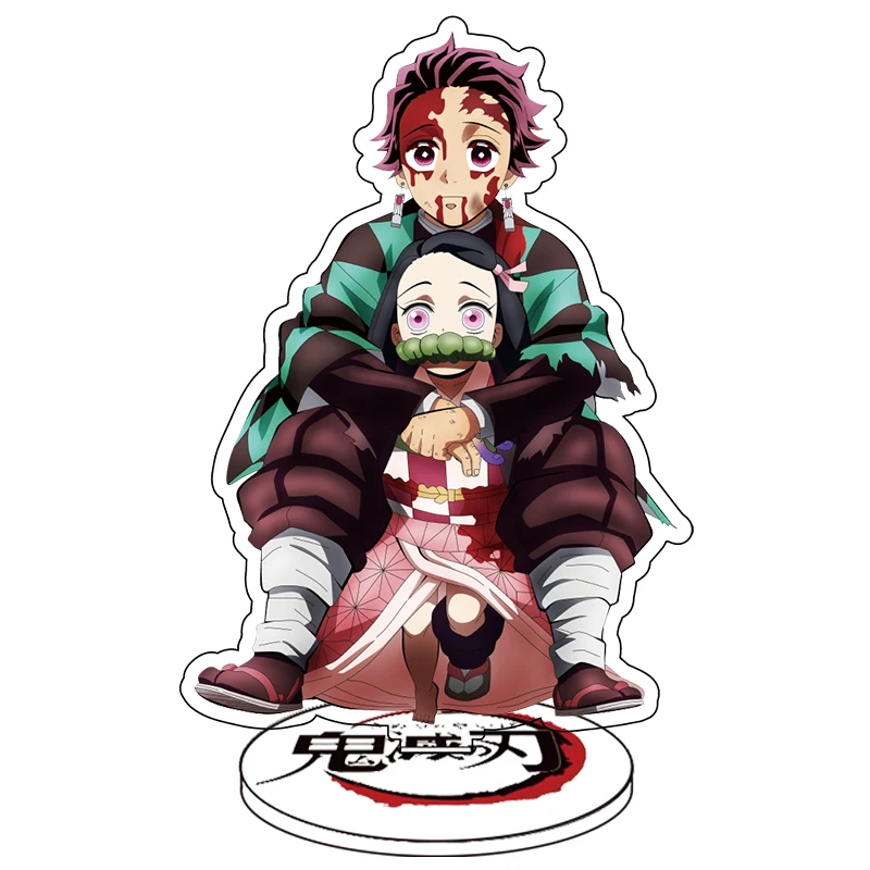 Demon Slayer Figure Kimetsu No Yaiba Acrylic Stand Anime Standee Kamado Nezuko Kamado Tanjirou Figure Model Plate Figurine Gift