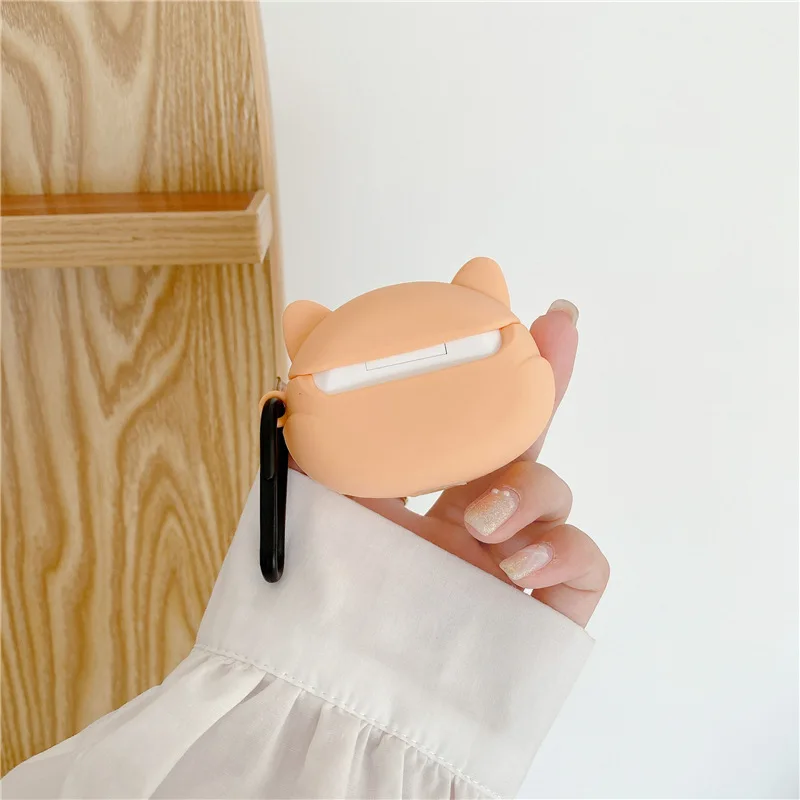Симпатичный милый чехол Shiba Inu с рисунком Kawaii для Airpods Pro 1, 2, поколения, силиконовый чехол для Apple Airpods 4 3 2 Gen Shell