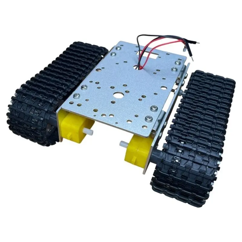 BEDW-Alloy Robotic DIY Car Chassis RC Tank Chassis With TT Motor Set 3-9V Crawler Smart Motor Building Block