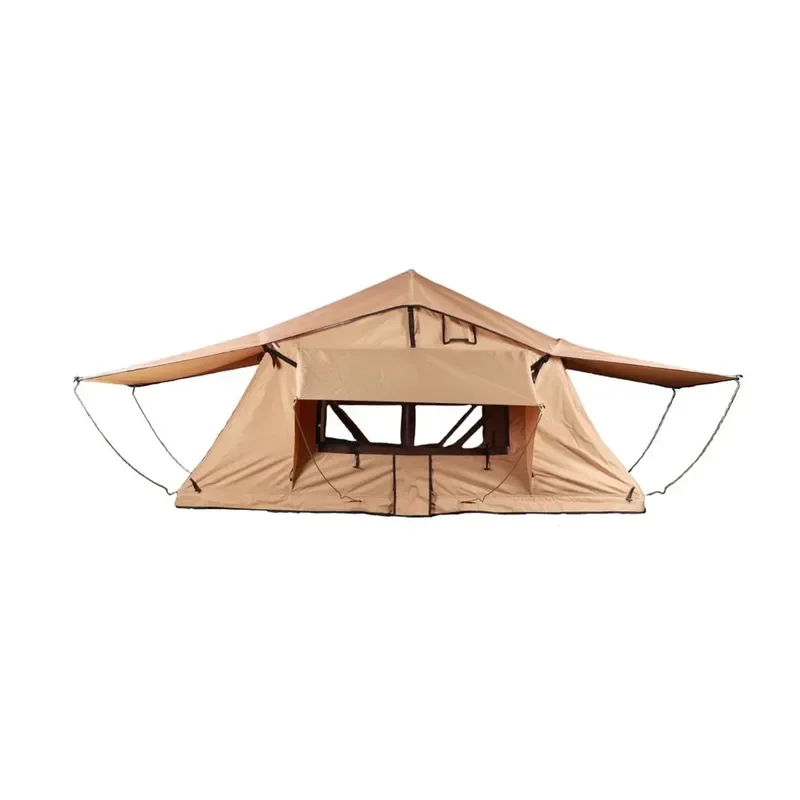 Travel Soft Roof Tent multi-ventilation with damp-proof mattress. Washable fabric durable gear for road trip camping.