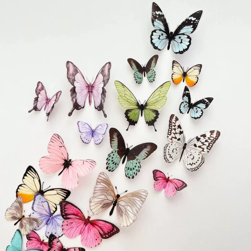 3D butterfly stickers, realistic butterfly wall decals, suitable for wall decoration, wedding decoration, store decoration