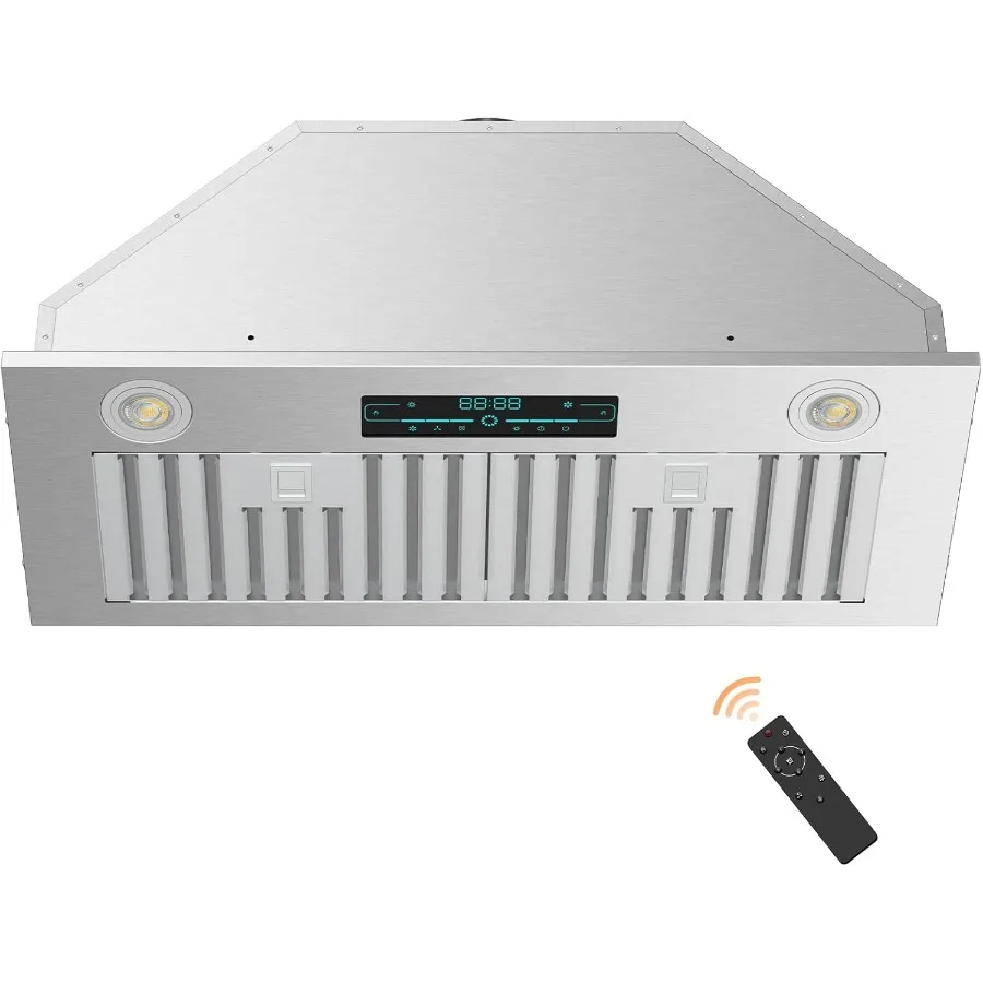 

30 Inch Insert Range Hood 850 CFM Stainless Steel Kitchen Vent Hood with 4-Speed Ducted/Ductless Bright LED Lights Smart Contro