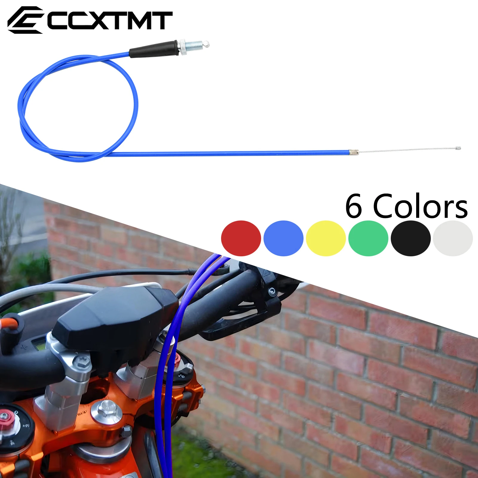Motorcycle 990mm 1090mm Accelerator Throttle Cable Straight Connection Cables For KTM Honda Kawasaki Yamaha Suzuki ATV Motocross
