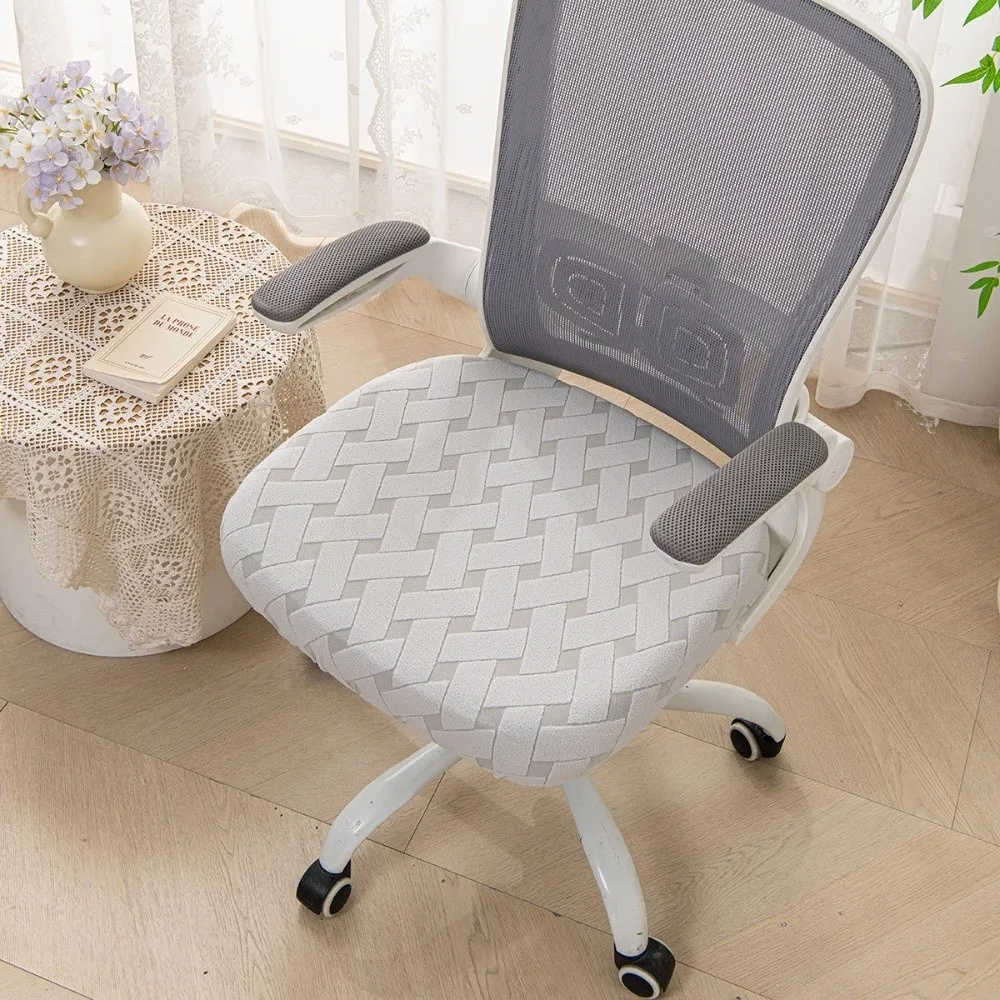 Universal Office Chair Seat Covers Removable Thickened Computer Chair Cove Washable Stretch Dining Chair Cover for All Seasons
