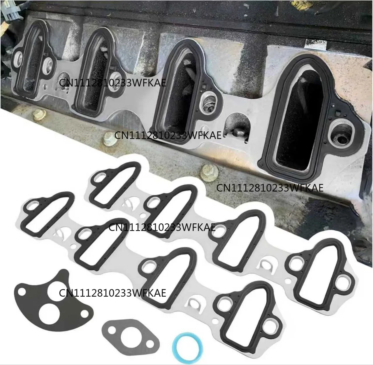 For Chevrolet Silverado 5.3L 6.0L Intake Manifold Header Gasket Kit