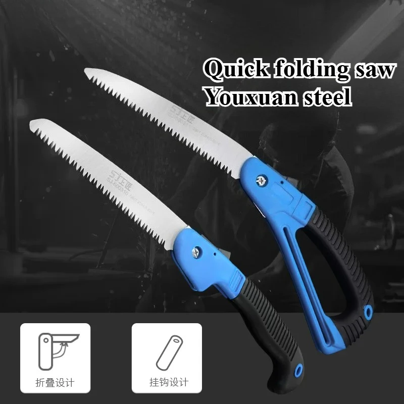 1Pc Hand Saw Foldable Wood SK5 Garden Tools Telescopic Pruning Saw Fruit Tree Pruning Handmade Pruning Saw with Non-slip Handle
