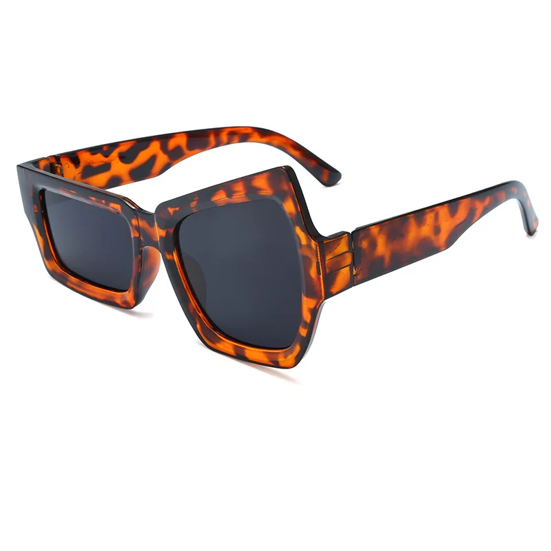 Augenbrauen-Sonnenbrille für Damen und Herren, Polygon Vintage Marken-Designer Quadratische Sonnenbrille für Damen, Damen-Brillen, Unisex-Brillen