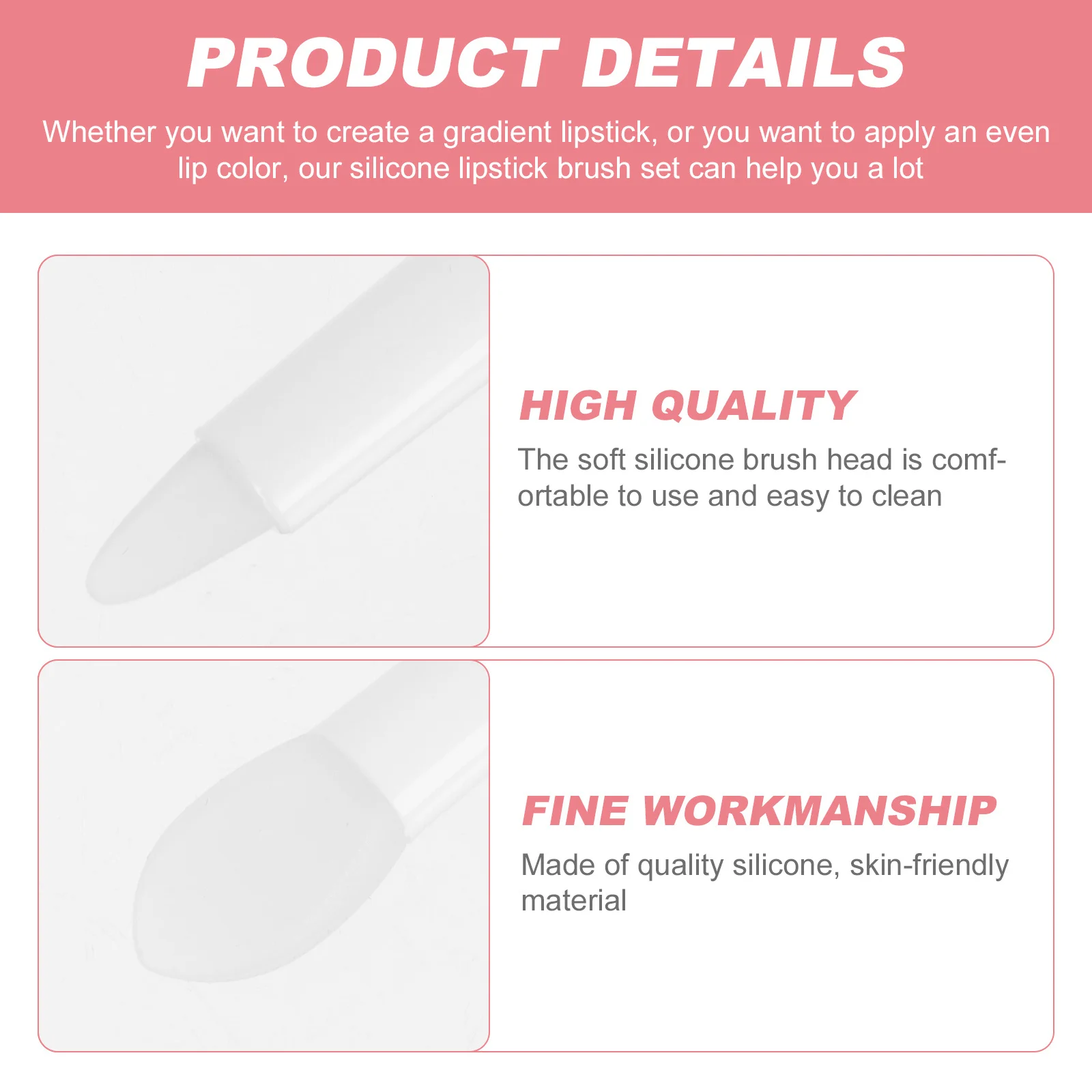 30 Uds. Pinceles de lápiz labial de silicona, aplicadores de máscara de labios finos y suaves, brillo de labios, sombra de ojos, pinceles de maquillaje, pincel de lápiz labial
